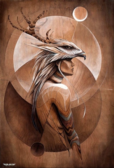 Equanimity - Artwork by Hans Walor - Walør - VALØR One of our favorite artists, this piece blesses up our Pinecone workshop <3